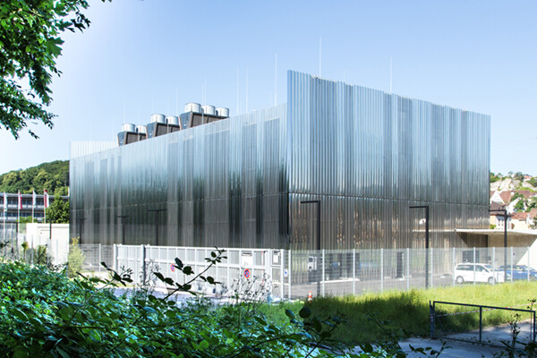 datacenter en Suisse avec facade architecturale