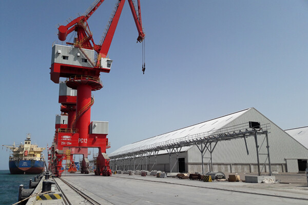 Bâtiment de stockage en vrac au nouveau terminal portuaire de Djibouti
